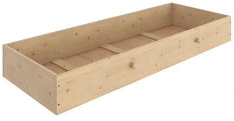 Need Sleep Schublade Stauraum Bettkasten aus Holz mit Rollen für Bett (164,5x60 cm)