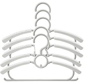 CekoCk Kleiderbügel, Kleiderbügel, Kleiderbügel, 5 Stück Kinder-Kleiderbügel, Baby-Kleiderbügel, multifunktional, rutschfest, Kleidung for Kleiderbügel, verstellbar, Kleiderbügel, Trocknen, ?Rac (A)