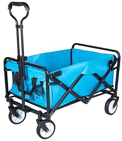 CCYENG Trolley Cart Klappbarer Tragewagen Klappbarer Wagen Trolley Campingwagen Zusammenklappbarer Outdoor-Garten Sportwagen Garten Campingwagen Gartenwagen