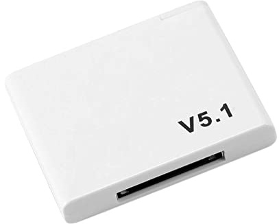 Pderlous RéCepteur Audio Bluetooth 5.1 30 Broches A2DP Musique Mini Adaptateur sans pour Haut-Parleur Analogique Jack 30 Broches Blanc