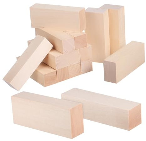 VILLCASE 14stücke Vierkantdübel Aus Holz Quadratische Dübel Holzleisten Bastelmaterial Holzlatten Furnierstreifen Holzdübel Zum Basteln Holzleisten Für Heimwerkerprojekte