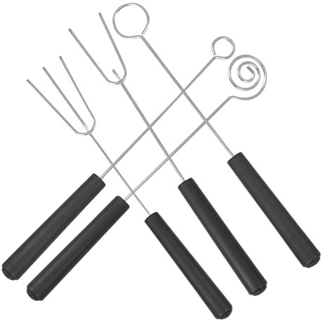 ORFOFE 5 Pièces fourchette à barbecue utensilios de cuisine fruitella bonbon trempage de bonbons brochettes à fondue fourchette à chocolat en acier inoxydable gadget de cuisine