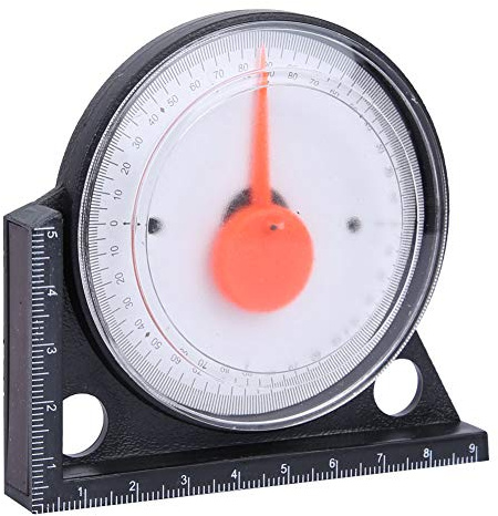 Misurazione del Livello di Pendenza, Strumento di Misurazione Mini Inclinometro, Misuratore di Ricerca Angolare Inclinometro in Plastica Multifunzionale