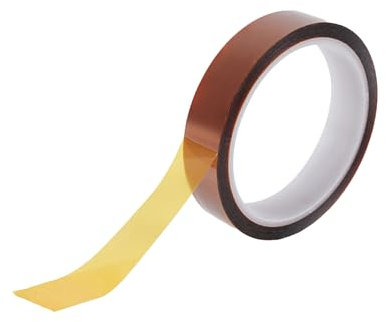 BHSTTNIXP 10mm*33m Heat Resistant Tape,Heat Proof Polyimide Tape,High-temperature Resistant Insulating Tape,Insulating Anti-static Tapes for Circuit Board Protection