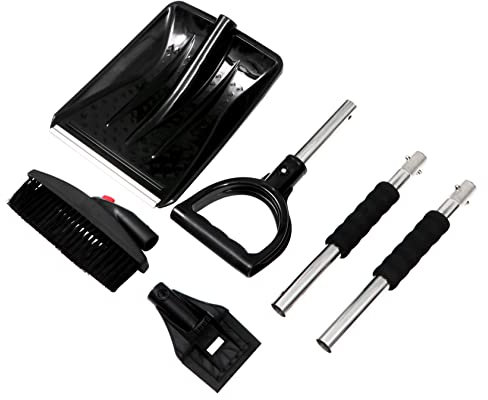 Sosoport Herramientas De Limpieza Invierno Cepillo y Pala Quitanieves para Coche Resistente y Antideslizante
