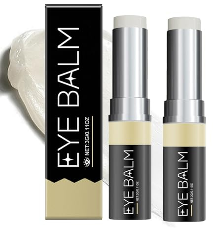 Cumabalm para bolsas para los ojos, Lumibalm borra bolsas de ojos en cuestión de minutos, 3 g de barra de crema de OJO de cúrcuma, suero reductor de BOLSAsS de OJO, suero, para hinchazón (2pcs)