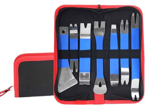 Zasdvn Kit de Herramientas de Extracción de Molduras para Automóviles | Juego de Palancas para Sacar Grapas y Fijadores de Automóvil | 1 Juego Para Reparación Instalación De Detallado Automotriz
