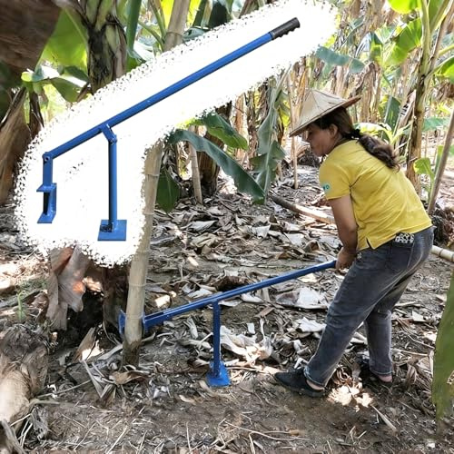 Extractor de Postes Herramienta para Extraer Estacas de Madera de Bambú: Principio de Palanca, Elimina Rápidamente y con Facilidad Los Restos de Barras de Refuerzo, Extractor de Tocones