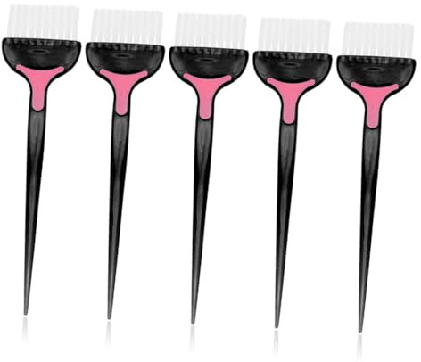 PRETYZOOM Haarfärbe Applikatorpinsel Leicht zu Reinigen 5 Stück aus Abs mit Weichen Borsten Wiederverwendbar und für Selbstgemacht Haarfärben und Haarpflege Zuhause