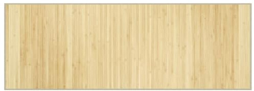 CIOURSTO Rechteckig Bambusteppich, Natürlicher Bambus, Teppich Holzoptik für Wohnzimmer, Läufer Küchenteppich Flur Teppich, Leicht zu Verstauen (70 x 200 cm)