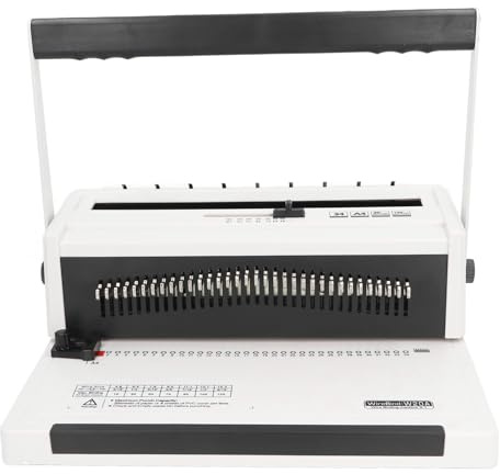ACOGEDO Drahtmaschine, Rundes Loch, Doppelter Draht, Humanisierter Griff, 3-Pitch-Kamm, Maschine Zum Binden von Dosen Im A4-Format, Bindemaschine, Drahtmaschine, Blätter, Buchmacher,