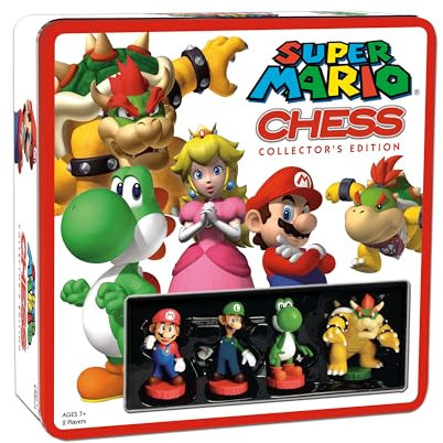 USA-OPOLY | Super Mario Chess Game | Board Game | Ages 7+ | 2 Players | 60+ Minutes Playing Time