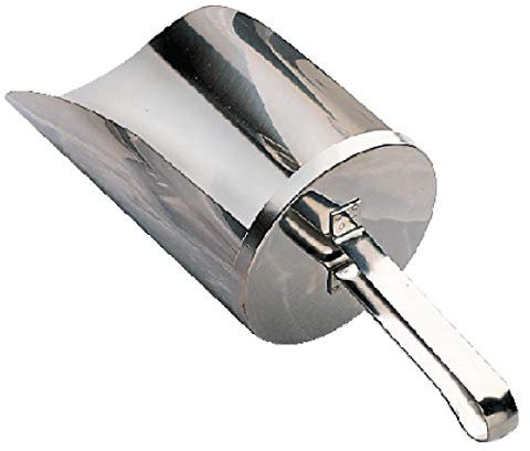 Vogue Stainless Steel Scoop 1950ml - Silver High-capacity Metal Ice Scooper, Multipurpose for Wedding, Bar, Party J182