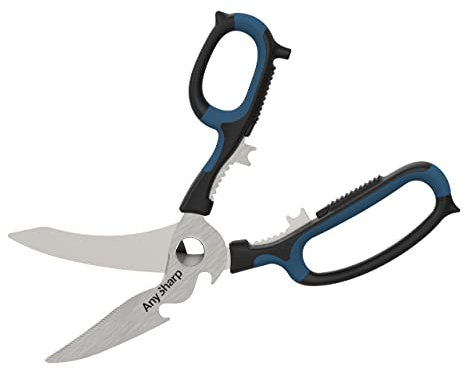 AnySharp Smart Sizzors 'Cut Anything' Multi-Purpose Scissors, Blue