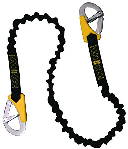 Lalizas Sicherungsleine - 2 Karabiner - Gurt elastisch 1,00m-1,80m