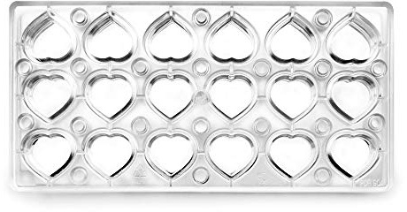 Ibili 799302 Corazon Backform Praline magnetisch Polycarbonat klar 30 x 14 x 2 cm, Braun