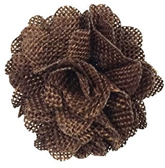 Wrapables Shabby Chic Burlap Rose (Set di 20), Moka
