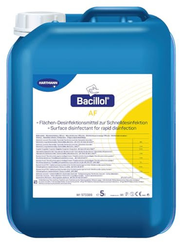 Bacillol AF: Alkoholisches Schnell-Desinfektionsmittel mit umfassender Wirksamkeit und rückstandsfreier Auftrocknung, 5l