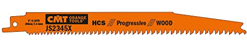 CMT JS2345X-5 6 – 10 TPI HCS hojas de sierra sable para madera (5 unidades), 7 