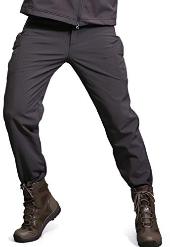 Freiesoldaten Hombre Softshell Fleece Forrado Impermeable Excursionismo Esquiar Calentar Invierno Al Aire Libre Pantalones