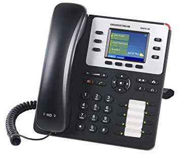 Grandstream Enterprise IP Telephone GXP2130 2.8 LCD, POE, Power Supply Included (Renewed)