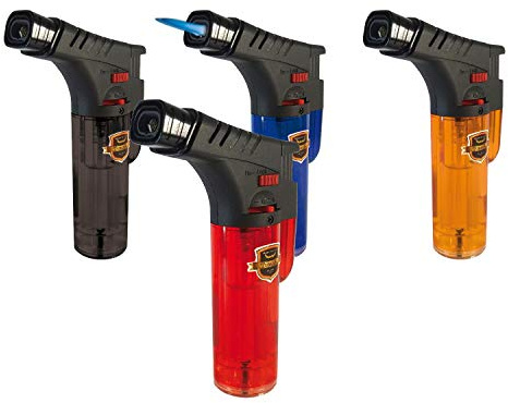 amara-global 2 x Sturm Feuerzeug Bunsenbrenner Flambierer Gas-Brenner Jet Flame Doubleflame B2