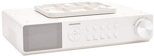 Grundig DKR Dab – Radio de Cocina con Bluetooth y Dab (Incluye recepción) Dab+, CD. Blanco