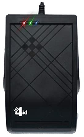 Bit4id Lettore carte contact e contactless per leggere CIE 3.0, Tessera Sanitaria, smart card di Firma Digitale miniLector CIE Plus connessione USB e Compatibile con Windows, Mac, Linux