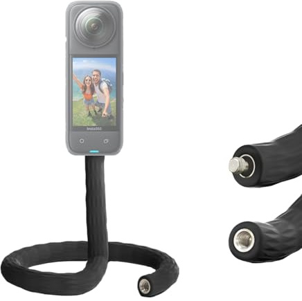Insta360 Monkey Tail Mount, Supporto Multiuso Flessibile, Treppiede, Selfiestick, Leggero, Compatibile con One R/X/X2/RS, GO2/3, X3, Ace, Ace Pro, Ace Pro 2