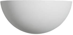 Knightsbridge E14 40W Uplighter Plaster Wall Light, White