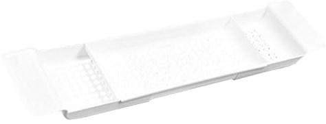 Bandeja para Bañera, 55-78 Cm Bandeja Bañera Extensible, Bandeja De Baño para Bañera, Estante De Baño Ajustable, Tabla Extensible para Bañera para Copas De Vino, Vela, Libros, Productos De Baño