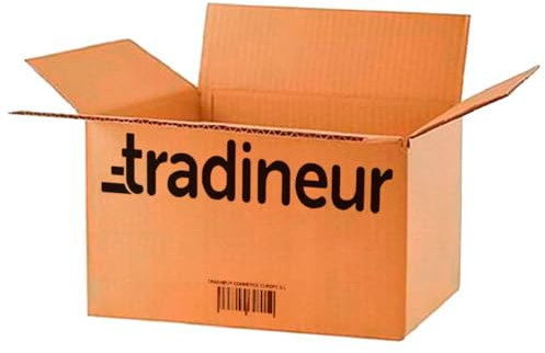 Acan Tradineur - Caja de cartón para Embalaje - Cartón Reforzado, Resistente, Plegable y Reutilizable - Ideal para envíos de Paquetes, almacenaje, etc. - 50 x 35 x 30 cm