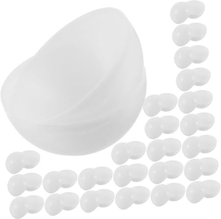 MUSISALY Aufklappbare Lottokugeln 4cm Für Gewinnspiele Und Tombola Leichte Wiederverwendbare Leere PVC Kugeln Weiße Spielkugeln Für Veranstaltungen Und Partys 30 Stück