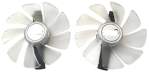 QKFTCSDW Compatible con 1SET CF1015H12D FD10015M12D RX 590 580 570 480 470 GPU Ventilador Compatible con RX 590 580 570 480 470 Nitro Ventilador de edición Especial(Silver)