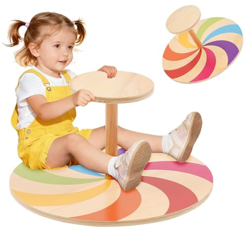 Chaise sensorielle 2 en 1 pour enfant autisme, siège rotatif à 360°, jouets sensoriels d'anniversaire pour garçons et filles de 3, 4, 5, 6 ans