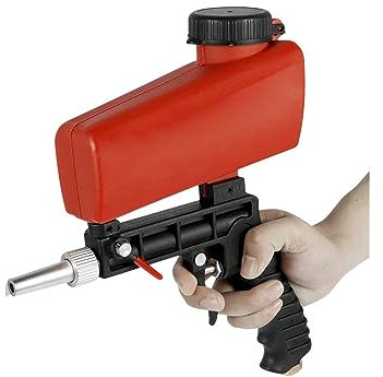 Spray Gun, Adjustable Sandblasting Gun Portable Sand Blaster Sand Blasting Machine Small Handheld Pneumatic Blasting Gun,Paint Spray Ggun