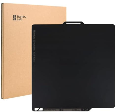 CCTREE Original Double Sided Smooth PEI Build Plate 257x257MM für Bambulab X1C / X1 / X1E / P1P / P1S / A1 PEI Federstahl Bauplatte Flexibel