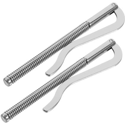 Housoutil 2 Stück Metall Geldklammern mit Federmechanismus Zinklegierung Robuster Geldclip für Geldscheine Kompakter Portemonnaie Organizer für Herren und Alltag