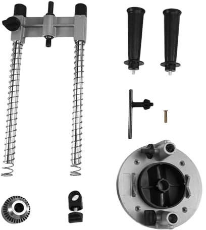 Fangxuee Accesorio de Guía de Taladro Portátil, Adaptador de Taladro de Columna para Taladros Manuales, Soporte de Abrazadera de Banco Universal, Soporte para Herramientas de Reparación.