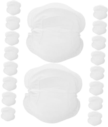 ELAYARD 24 piezas Almohadillas Desechables para Lactancia Ultrafinas Unidades Absorbentes y Transpirables Cojín Protector Antidesbordamiento para Madres