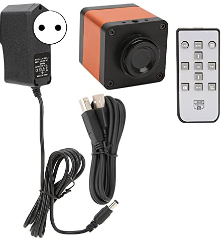 Cámara de microscopio Industrial - Cámara de microscopio de Video Digital de 20MP con resolución 1080P 60FPS y 2K, Carcasa de aleación de Aluminio, Zoom Digital para inspección de