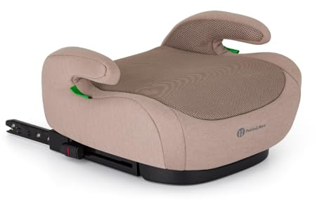 PETITE&MARS Autositzunterlage Optimus Pro i-Size 125–150cm 22–36 kg Autositz * Kindersitz leicht * Sitzerhöhung * Kindersitzunterlage * Kindersitzerhöhung mit ISOFIX * Gruppe 2 und 3 (braun)