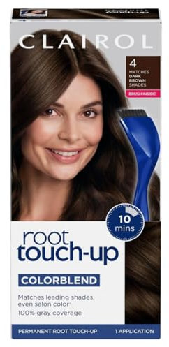 Clairol Root Touch Up Permanent Hair Dye 4 Dark Brown