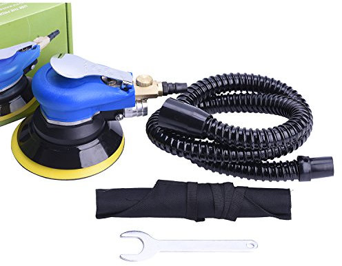 ZHONG AN 5 Professional Orbital Sander, Dual Action Palm Sander for Auto Body Work, Hook and Loop Vacuum System