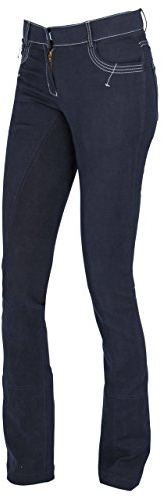 Covalliero Pantaloni Da Equitazione Da Donna Basicplus Jodhpur Blu, Taglia 44, 3210095