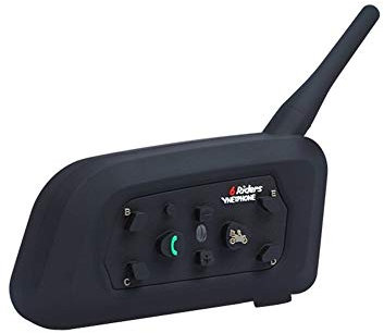 V6 BT Interfono casco Bluetooth Headset 1200M Wireless Bluetooth sistema di comunicazione (V6 * 1)