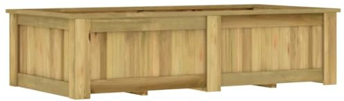 vidaXL Kiefernholz Imprägniert Hochbeet Pflanzkübel Blumenkasten Pflanzkasten Blumenkübel Pflanzbeet Gemüsebeet Gartenbeet 196x100x50cm