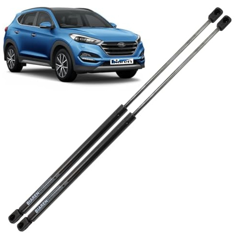 BIAREN Lot de 2 vérins à gaz pour hayon arrière pour Hyundai Tucson TL 2015-2020, système de levage 620 (N) 578 mm 81770-D7000 81771-D3000