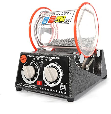 Jewelry Polisher Tumbler Mini Rotary Surface Polisher 3Kg 6.6 Lbs Capacity 35W Polishing Finishing Machine
