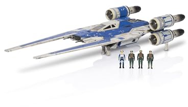 Star Wars™ Micro Galaxy Squadron Rebel U-Wing Starfighter - Vehículo de 12 Pulgadas con alas Plegables y Cuatro Accesorios de microfiguras de 1 Pulgada